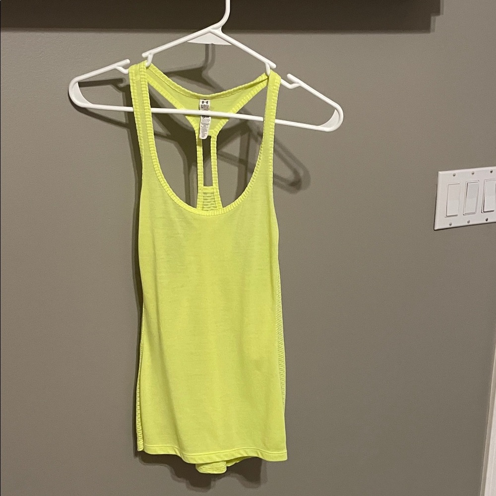 Under Armour Neon Yellow Tank Top